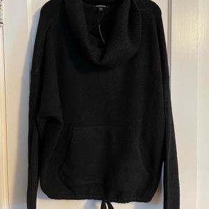Express Cowl Neck Drawstring Waist Sweater